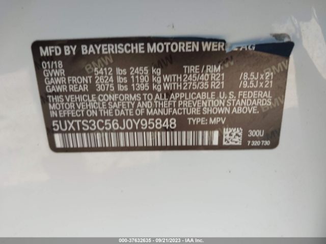 5UXTS3C56J0Y95848 BMW X3 M40i