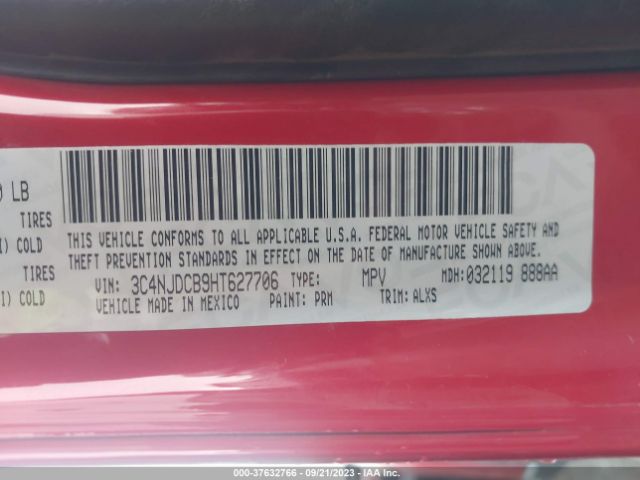 3C4NJDCB9HT627706 Jeep Compass Limited