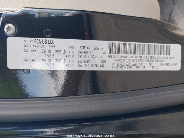 Dodge Grand Caravan Sxt 2020 2C4RDGCG8LR152860 Image 9