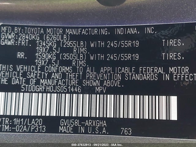 Toyota Highlander Hybrid Limited 2018 5TDDGRFH0JS051446 Image 9