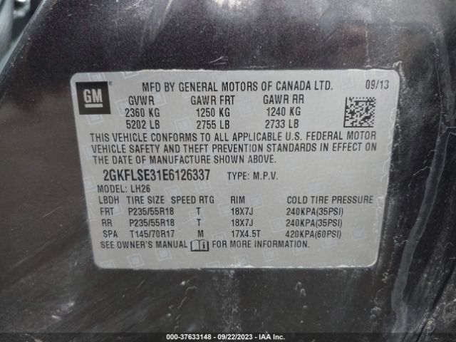 2GKFLSE31E6126337 GMC Terrain Slt