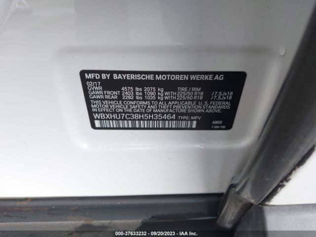 WBXHU7C38H5H35464 BMW X1 Sdrive28i