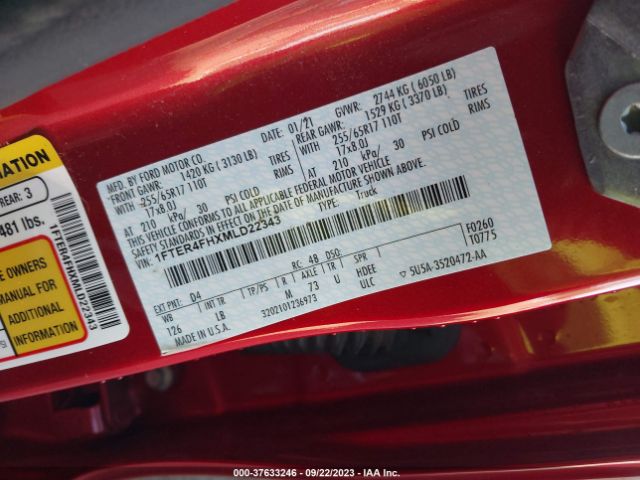 1FTER4FHXMLD22343 Ford Ranger Xl/xlt/lariat