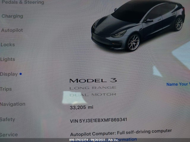 2021 Tesla 3, VIN: 5YJ3E1EBXMF869341