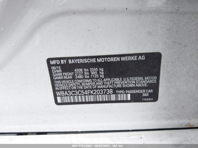 WBA3C3C54FK203738 BMW 320i Xdrive