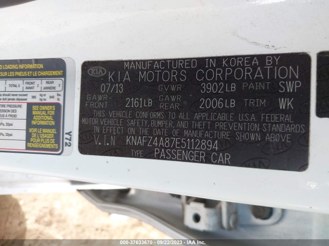 KIA Forte 2014 KNAFZ4A87E5112894 Image 25