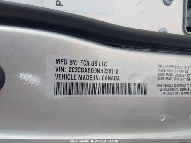 2C3CDXBG9NH220118 Dodge Charger Sxt