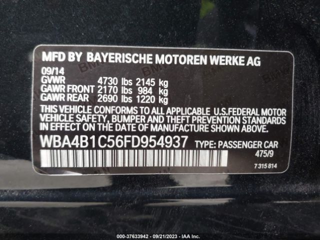 WBA4B1C56FD954937 BMW 4 Series 435i
