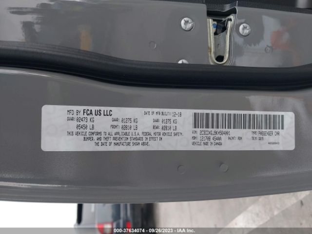 2C3CDXGJ9KH564001 Dodge Charger Scat Pack