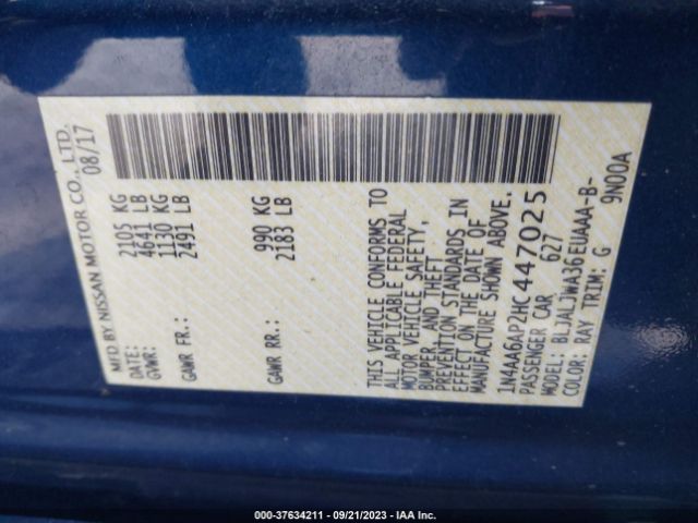 1N4AA6AP2HC447025 Nissan Maxima 3.5 Sv