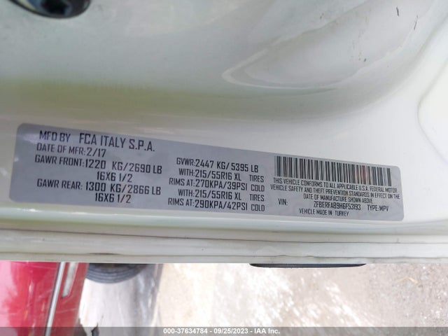 RAM Promaster City Cargo Van Tradesman 2017 ZFBERFAB9H6F53193 Image 9