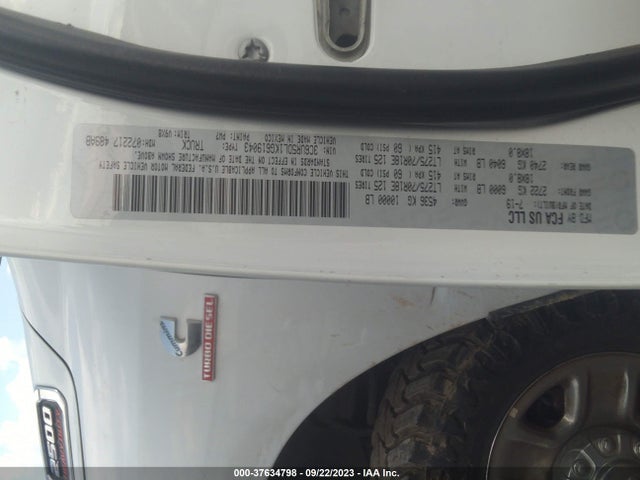 3C6UR5DL1KG619043 RAM 2500 Big Horn