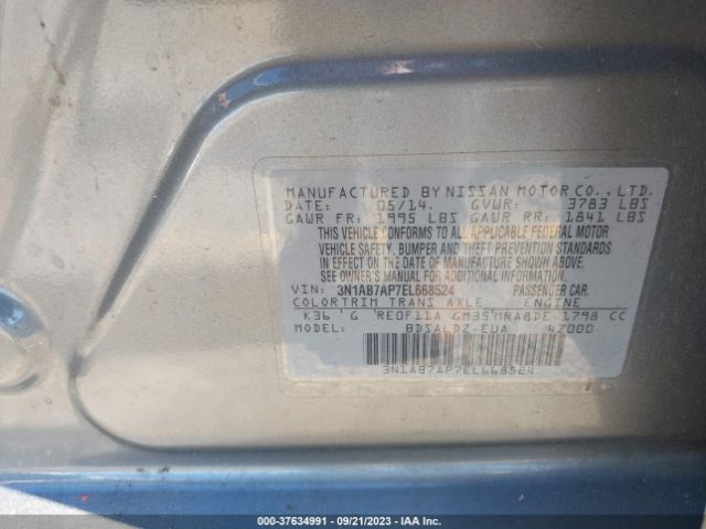 3N1AB7AP7EL668524 Nissan SENTRA SV