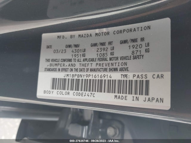 Mazda Mazda3 Hatchback 2.5 Turbo Premium Plus 2023 JM1BPBNY9P1616914 Image 9