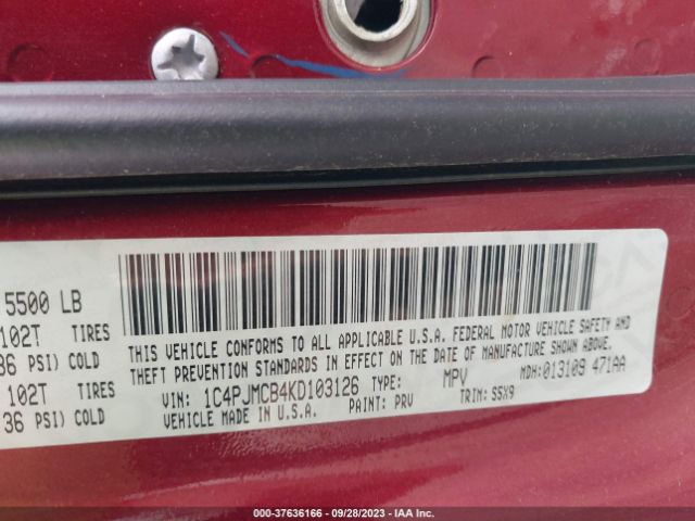 1C4PJMCB4KD103126 Jeep Cherokee Latitude