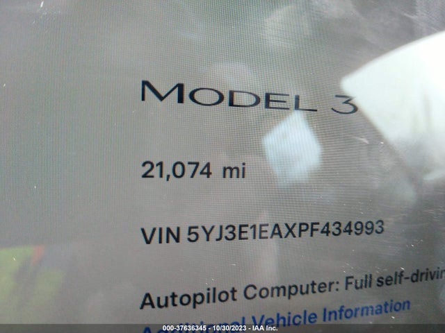 2023 TESLA MODEL 3 5YJ3E1EAXPF434993 Photo 6