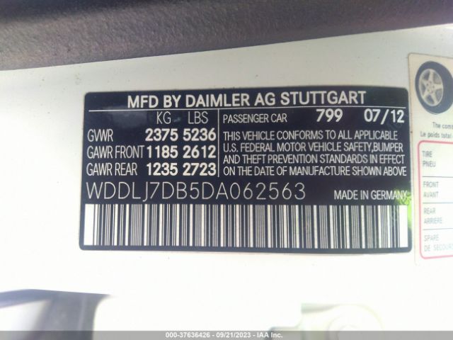 2013 MERCEDES-BENZ CLS-CLASS WDDLJ7DB5DA062563 Photo 8