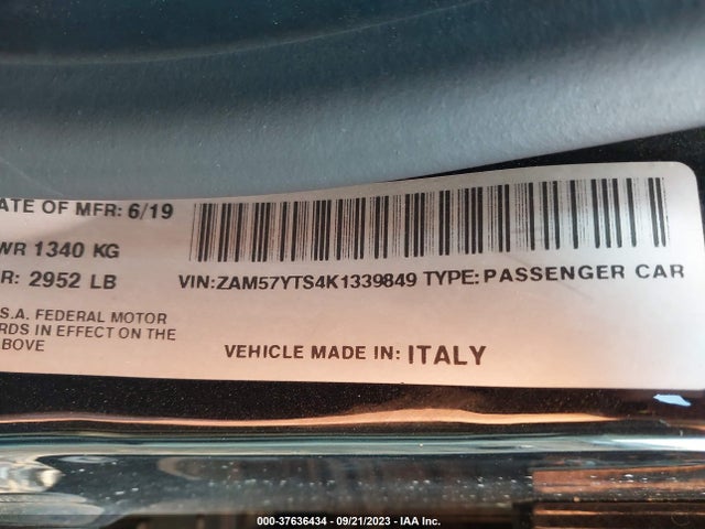 ZAM57YTS4K1339849 Maserati Ghibli S Q4 Gransport