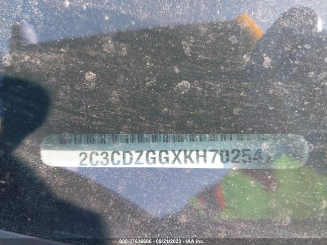 2C3CDZGGXKH702547 Dodge Challenger Sxt