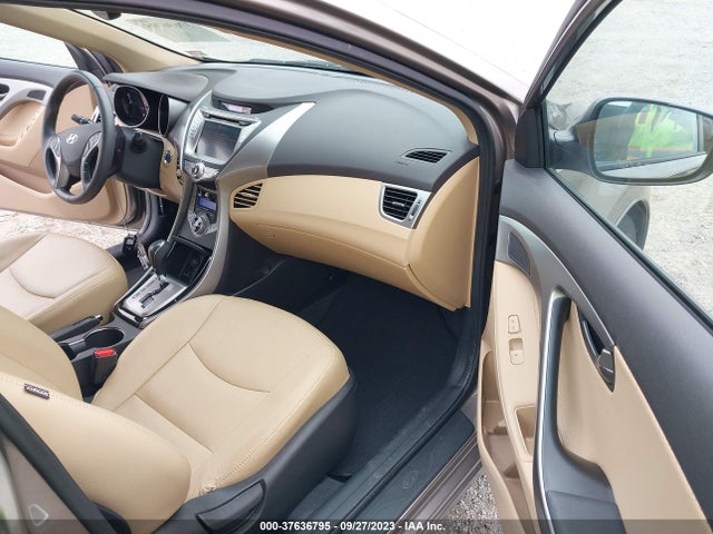 2013 HYUNDAI ELANTRA LIMITED PZEV VIN: 5NPDH4AE8DH285924