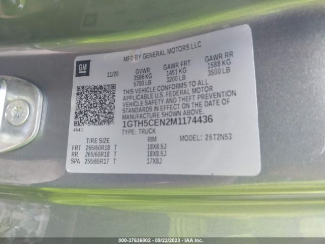 1GTH5CEN2M1174436 GMC Canyon 2wd Elevation