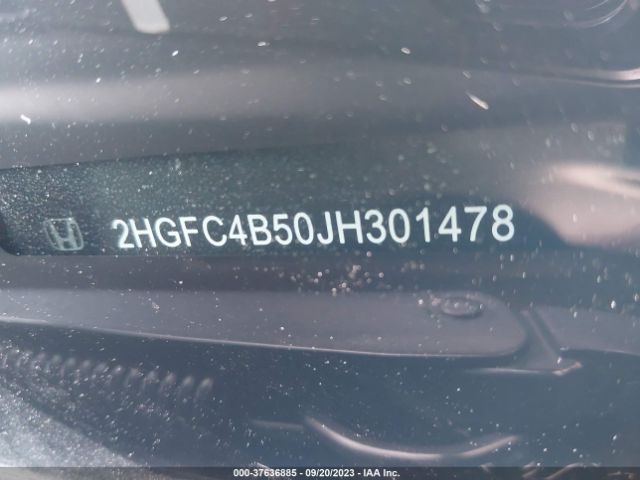 2018 HONDA CIVIC 2HGFC4B50JH301478 Photo 8