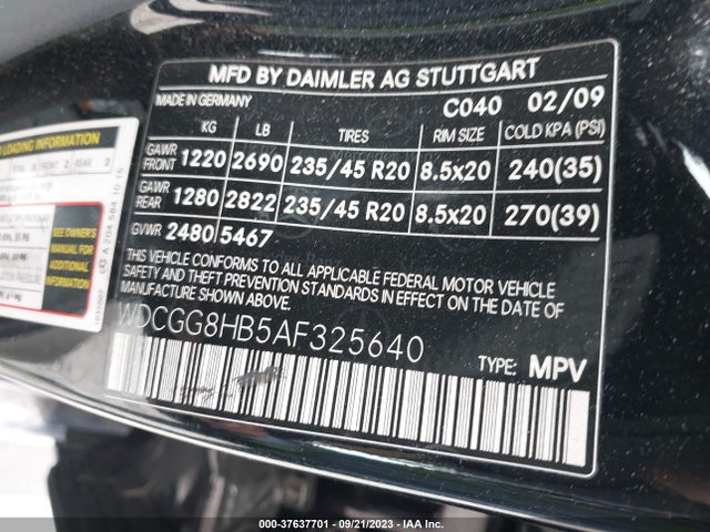 2010 MERCEDES-BENZ GLK-CLASS GLK 350 VIN: WDCGG8HB5AF325640