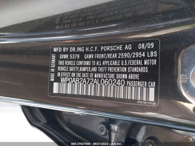 2010 PORSCHE PANAMERA WP0AB2A72AL060240 Photo 8