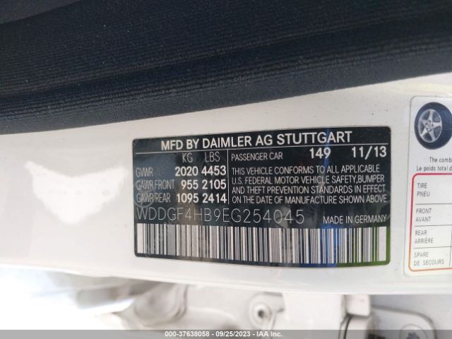 WDDGF4HB9EG254045 Mercedes-Benz C-class C 250