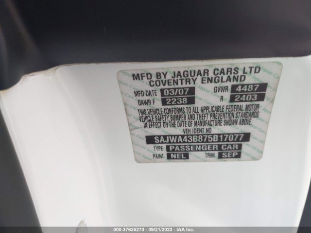 2007 JAGUAR XK SAJWA43B875B17077 Photo 8