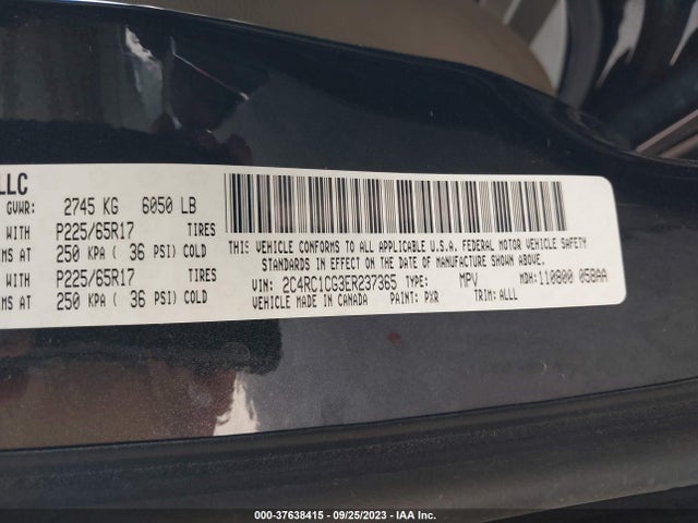 2C4RC1CG3ER237365 Chrysler Town & Country Touring-l