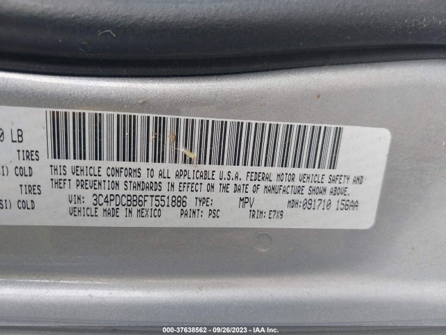 Dodge 2015 2015 3C4PDCBB6FT551886 Image 23