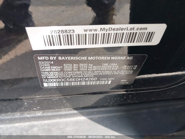 5UXKR0C58E0H24260 BMW X5 Xdrive35i