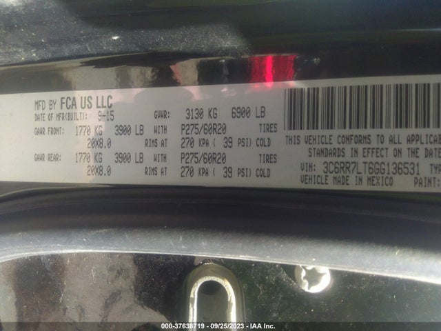 3C6RR7LT6GG136531 RAM 1500 Big Horn