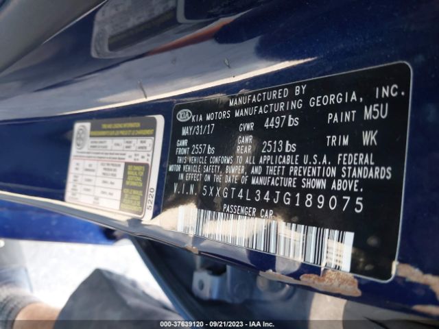 5XXGT4L34JG189075 KIA Optima S