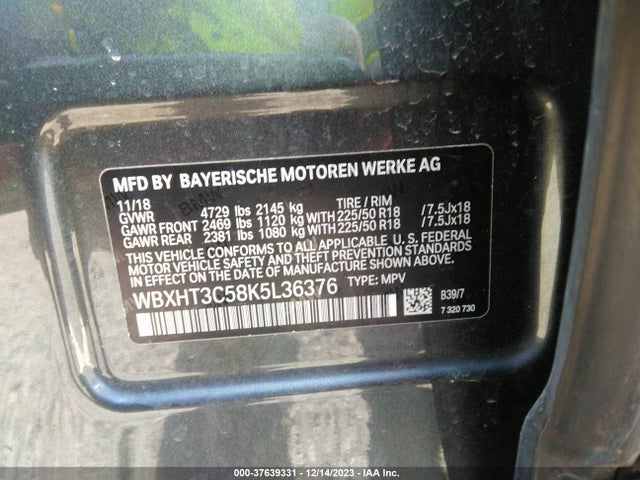 BMW X1 Xdrive28i 2019 WBXHT3C58K5L36376 Image 9