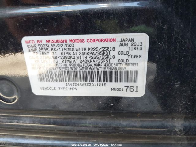 JA4JZ4AX5EZ011215 Mitsubishi OUTLANDER GT