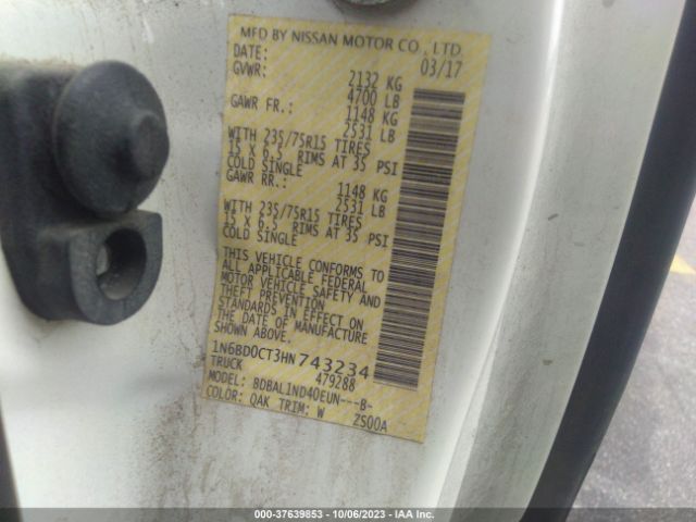 1N6BD0CT3HN743234 Nissan FRONTIER S