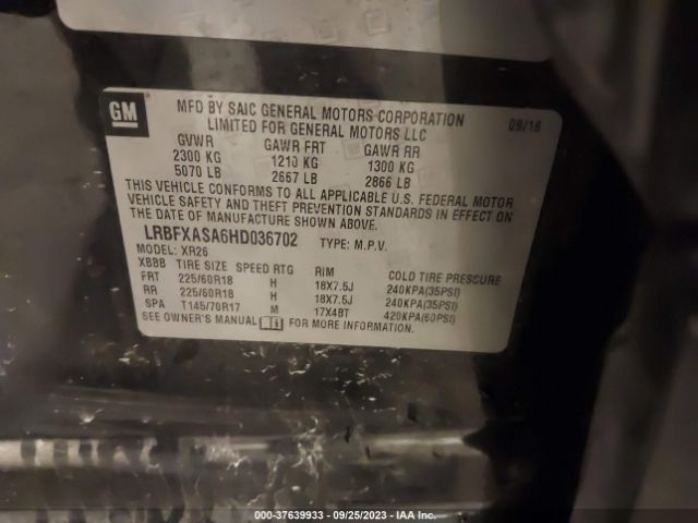 LRBFXASA6HD036702 Buick Envision Preferred