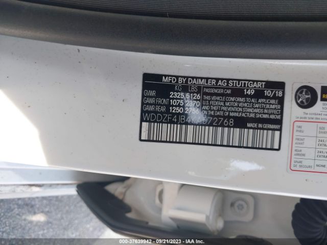 WDDZF4JB4KA572768 Mercedes-Benz E-class E 300