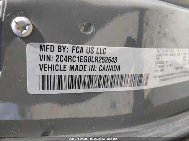2C4RC1EG0LR252643 Chrysler Pacifica Touring L Plus