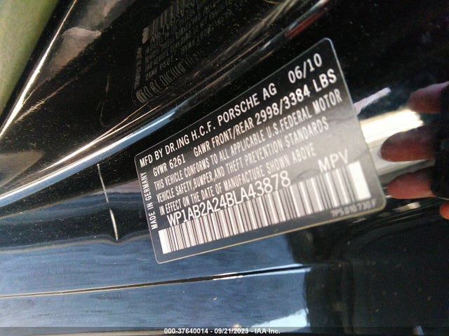 2011 PORSCHE CAYENNE WP1AB2A24BLA43878 Photo 8