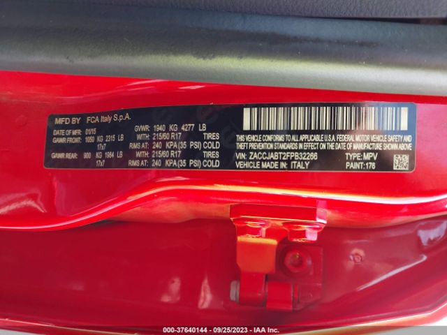 ZACCJABT2FPB32266 Jeep Renegade Latitude