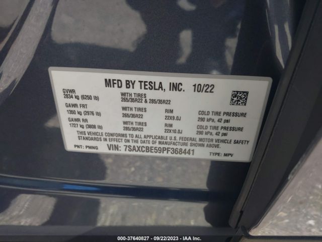 2023 TESLA MODEL X 7SAXCBE59PF368441 Photo 8