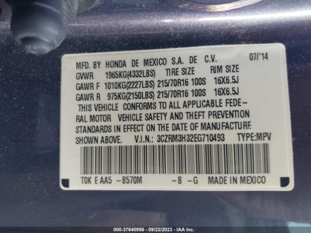 3CZRM3H32EG710493 Honda CR-V LX