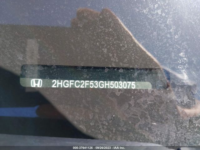 2HGFC2F53GH503075 Honda Civic Sedan Lx