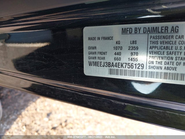 WMEEJ3BA4EK756129 Smart Fortwo Pure/passion