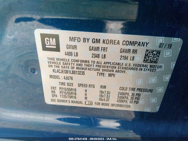 Buick Encore Awd Preferred 2020 KL4CJESB1LB013235 Image 9