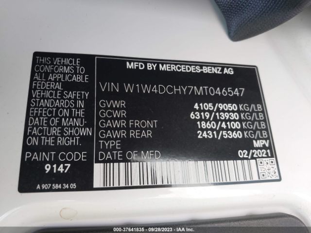 W1W4DCHY7MT046547 Mercedes-Benz SPRINTER VAN