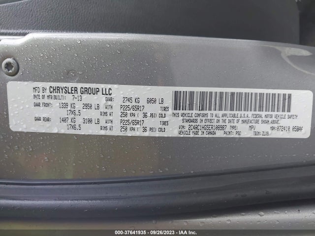 2C4RC1HG5ER108987 Chrysler Town & Country S
